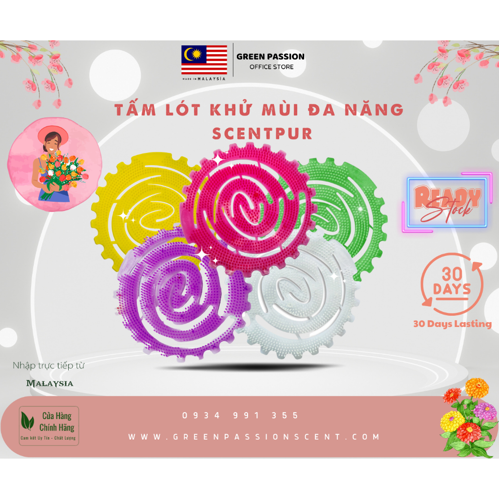 Tấm lót khử mùi đa năng ScentPur
