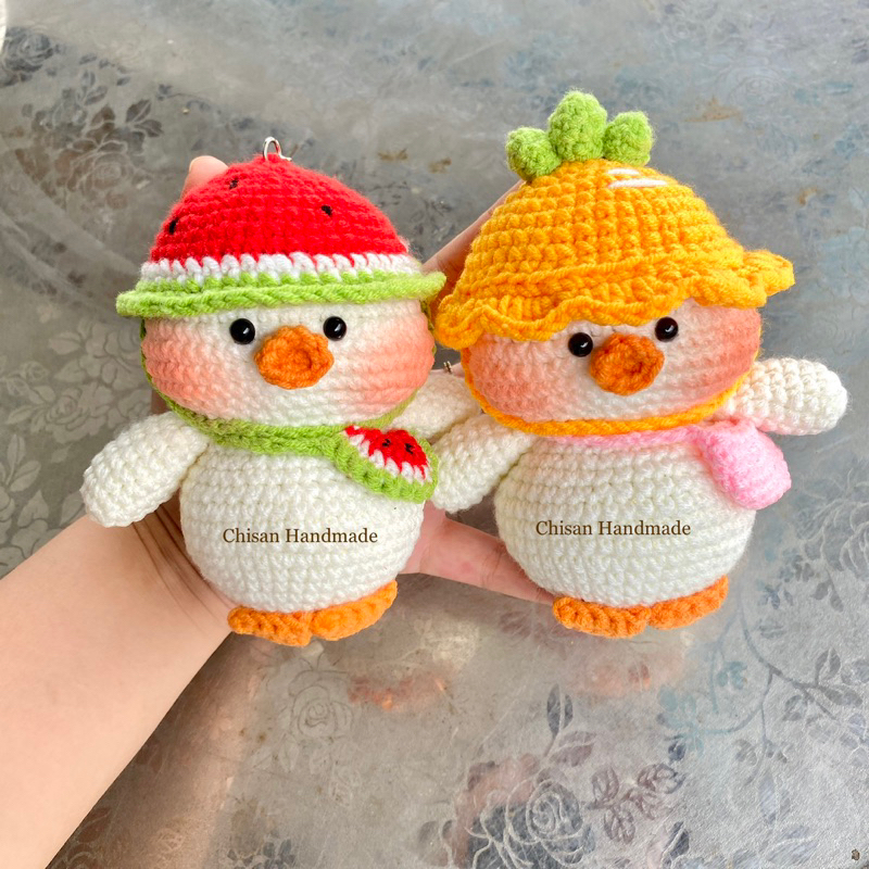 Móc khoá len Vịt Carrot 🥕