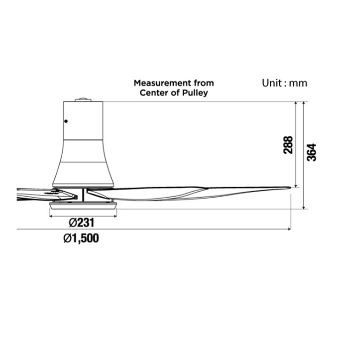 Quạt trần KDK T60DW 5 cánh hiện đại, điều khiển từ xa, điều hòa không khí, chức năng gió tự nhiên