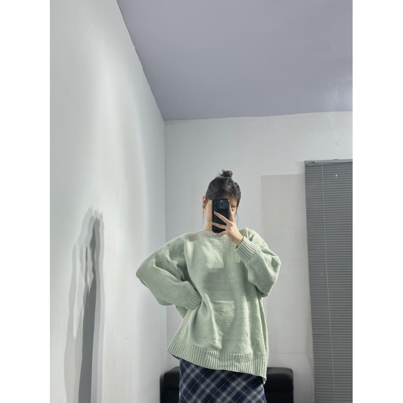 Áo len Zr màu mint