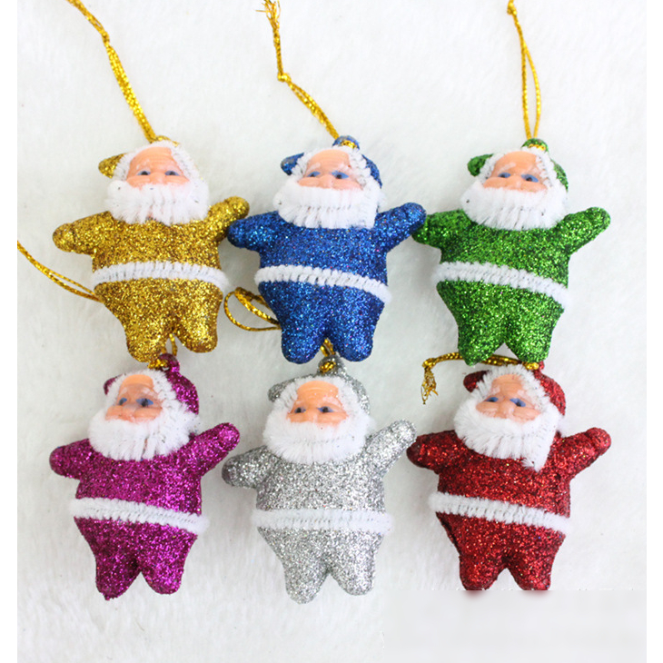 Phụ kiện trang trí noel BỘ 6 ÔNG GIÀ NOEL A27