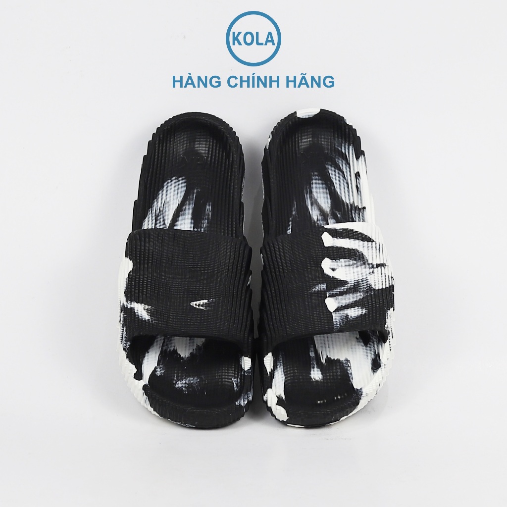 Dép đúc bắp cải quai ngang vân gỗ loang màu nguyên khối nam nữ KOLA chất liệu EVA siêu nhẹ