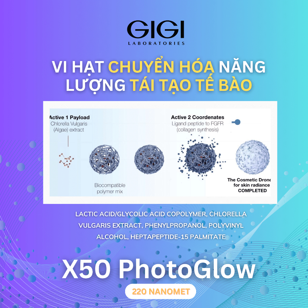 Kem tẩy da chết mềm mịn & sáng đều màu da 10% AHA Glycolic GIGI LABORATORIES Nutri Peptide Glycolic 10% 50ml