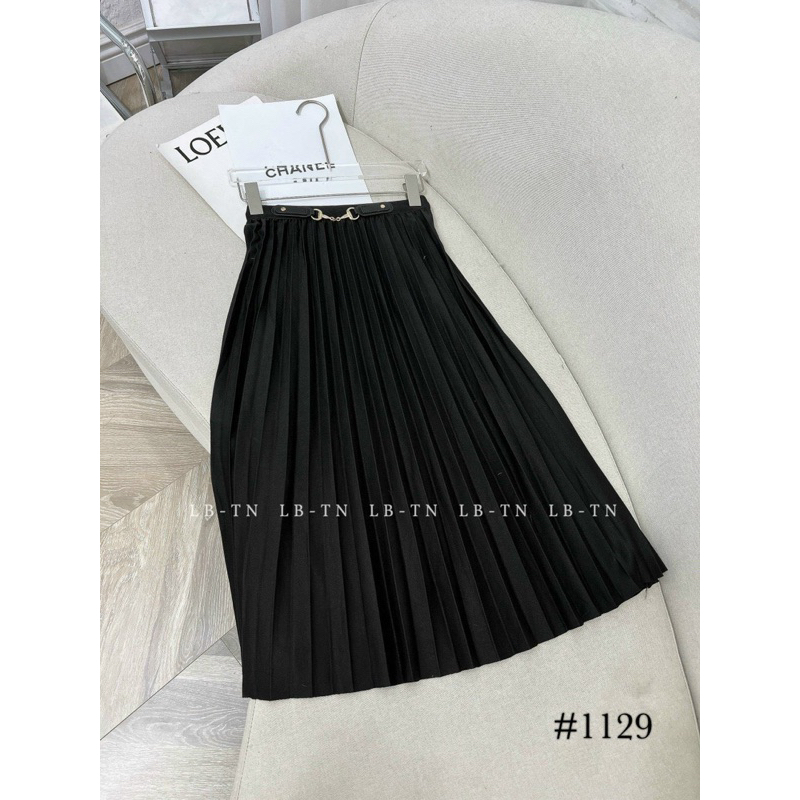 Chân váy dạ xếp ly dáng dài maxi, Chân váy dài cạp chun CV1129 - NhiNhi Shop