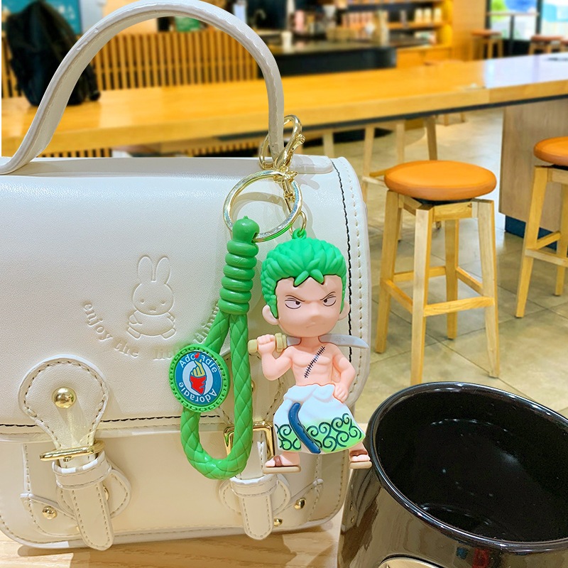 Móc khóa các nhân vật Đảo Hải tặc: Luffy, Zoro,Ace, Sabo Ráp đáng yêu trang trí balo, túi xách, quà tặng bạn bè