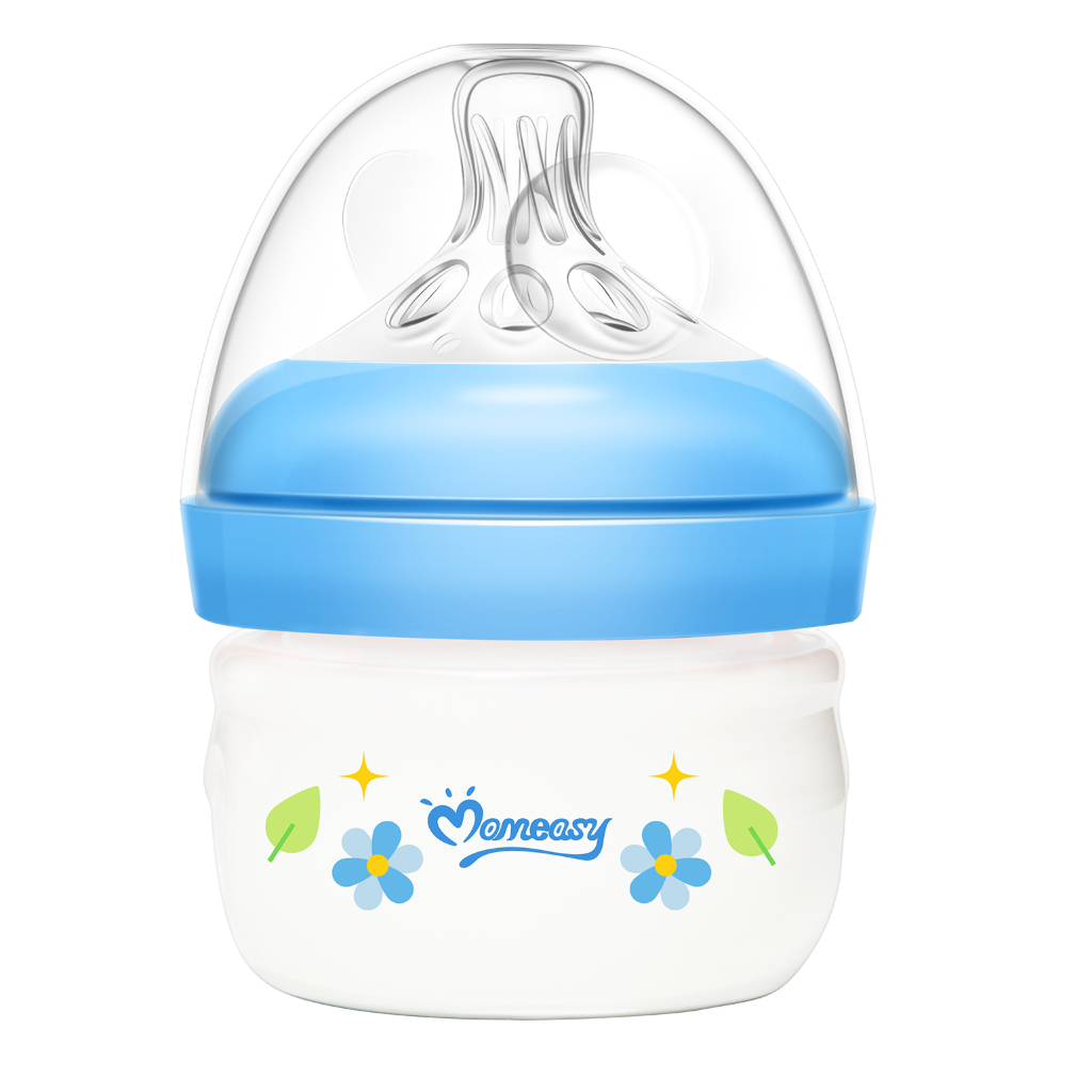 Bình Sữa Cổ Rộng Momeasy 60ML Họa Tiết Dễ Thương Cho Bé