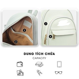 Balo da nữ - Balo nữ va - chi - nô mini dễ thương đi chơi nhiều ngăn xinh xắn