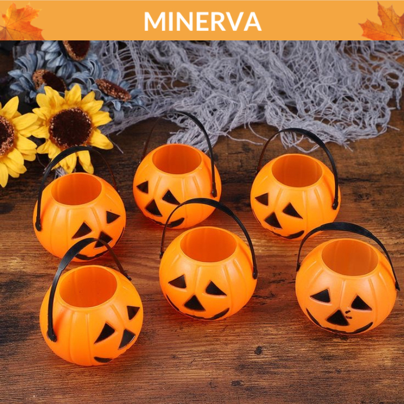 Giỏ đựng kẹo hình bí ngô giỏ mini trang trí lễ hội Halloween, trình diễn thời trang