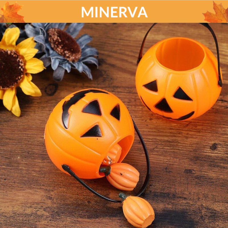 Giỏ đựng kẹo hình bí ngô giỏ mini trang trí lễ hội Halloween, trình diễn thời trang