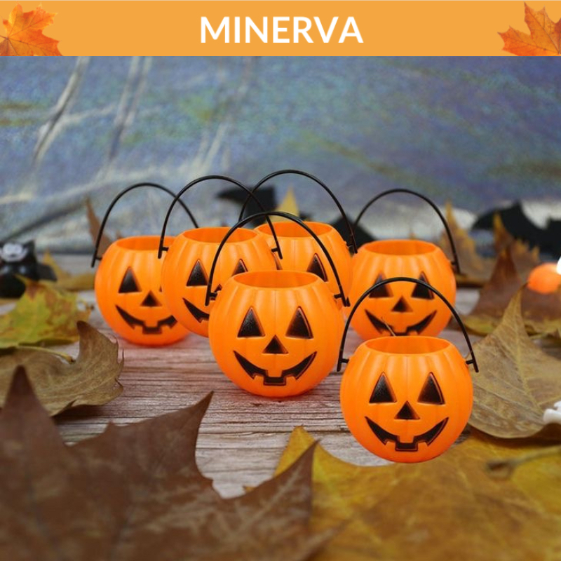 Giỏ đựng kẹo hình bí ngô giỏ mini trang trí lễ hội Halloween, trình diễn thời trang