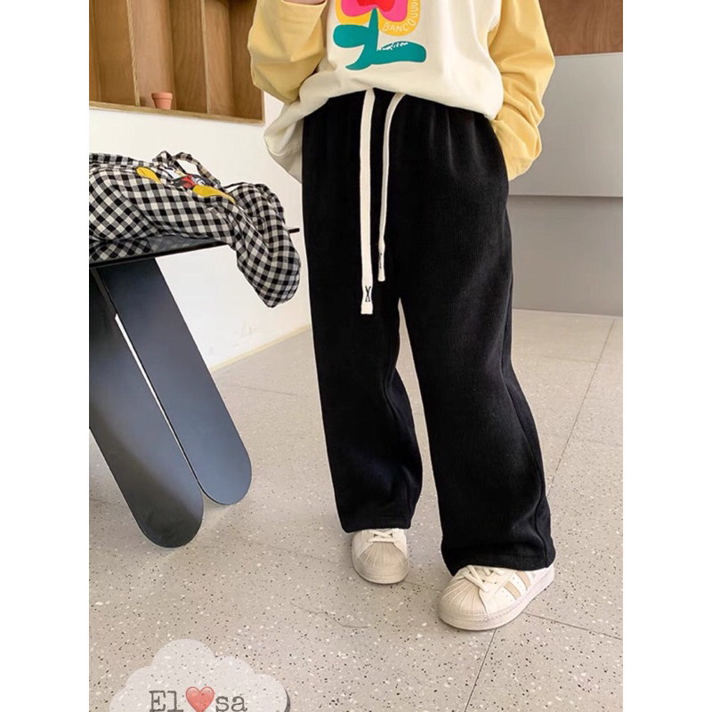 Quần dáng xuông nhung tăm cho bé sz 8-20kg