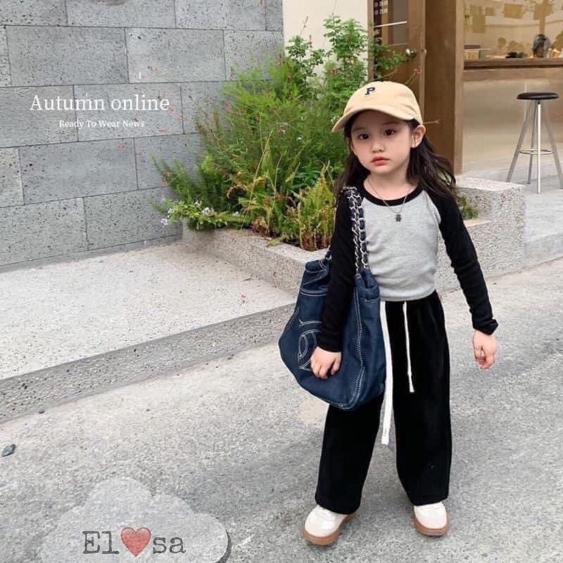 Quần dáng xuông nhung tăm cho bé sz 8-20kg