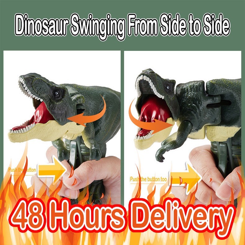 KHỦNG LONG VÔ TRI Đầu và đuôi lắc lư bằng điện khủng long gầm rú tương tác giữa cha mẹ và con cái Mô phỏng kỷ Jura Tyran