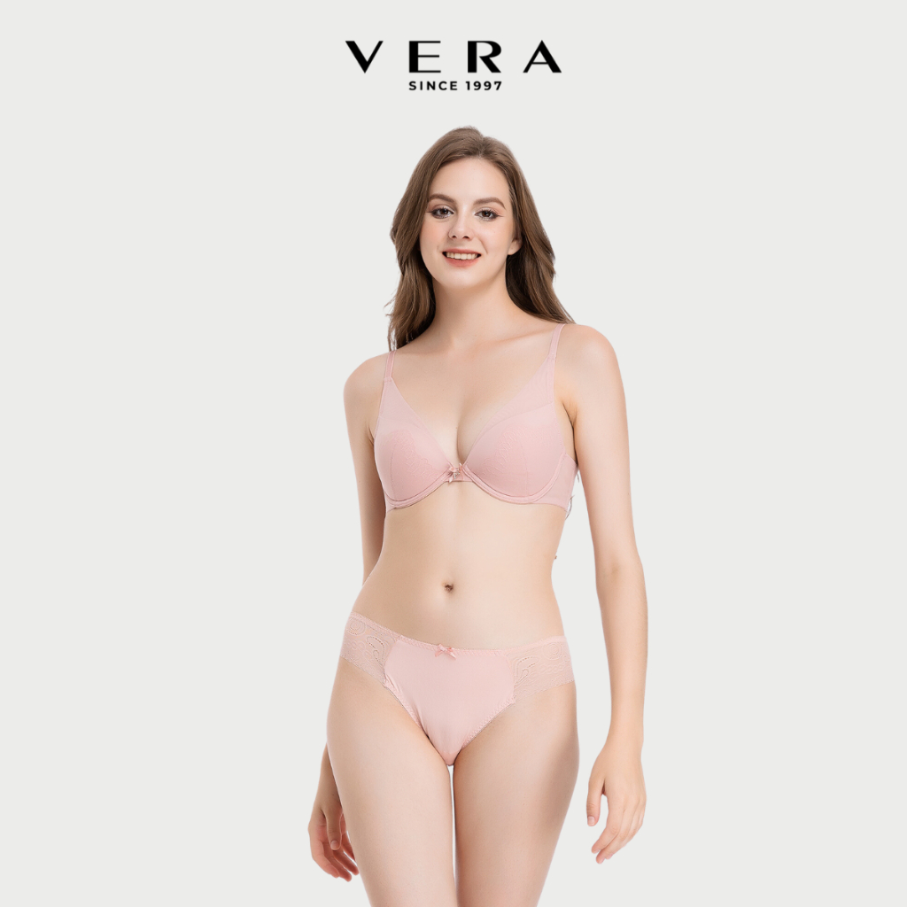 Quần lót bikini nữ Misaki trơn phối ren dáng cơ bản - M1011