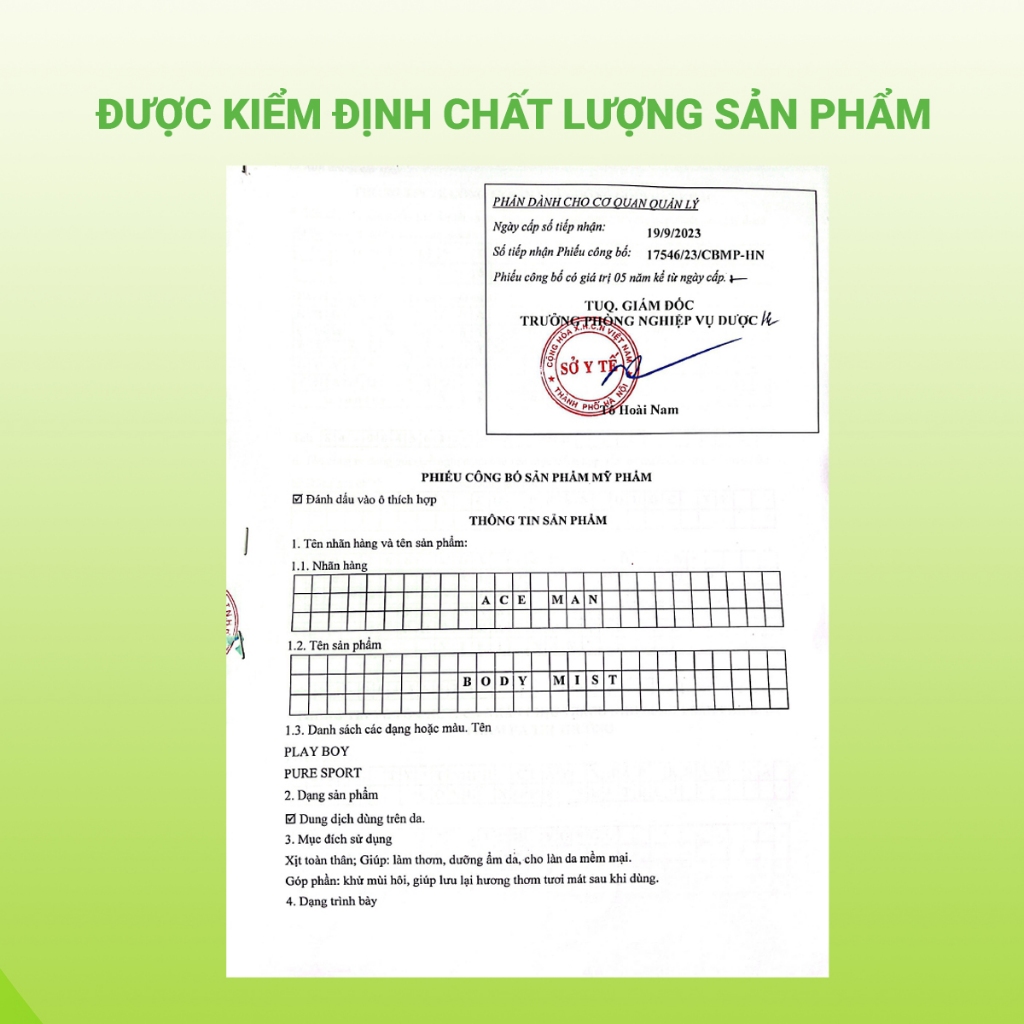 Xịt thơm Body Mist ACEMAN 30ml xịt thơm toàn thân nam hương nước hoa nam tính mạnh mẽ