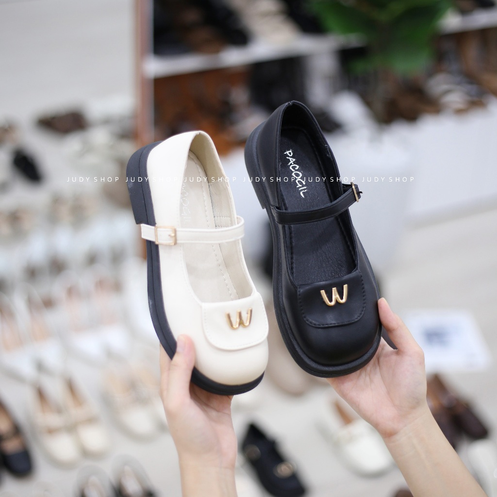 Giày Judy- Búp bê Mary Jane RACOGIL Khoá W Da Mềm QCCC