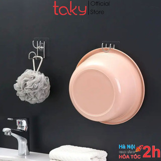 Móc Inox - Taky, Treo Thau, Gài Chậu Dán Tường Nhà Tắm, Dính Tường Chắc Chắn Với Miếng Dán, Không Khoan Tường. 2013