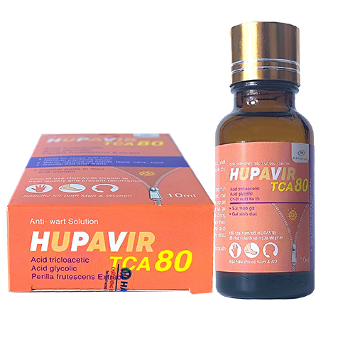 HUPAVIR TCA50 - Dung dịch chấm mụn sùi HPV, mụn cơm, mụn cóc
