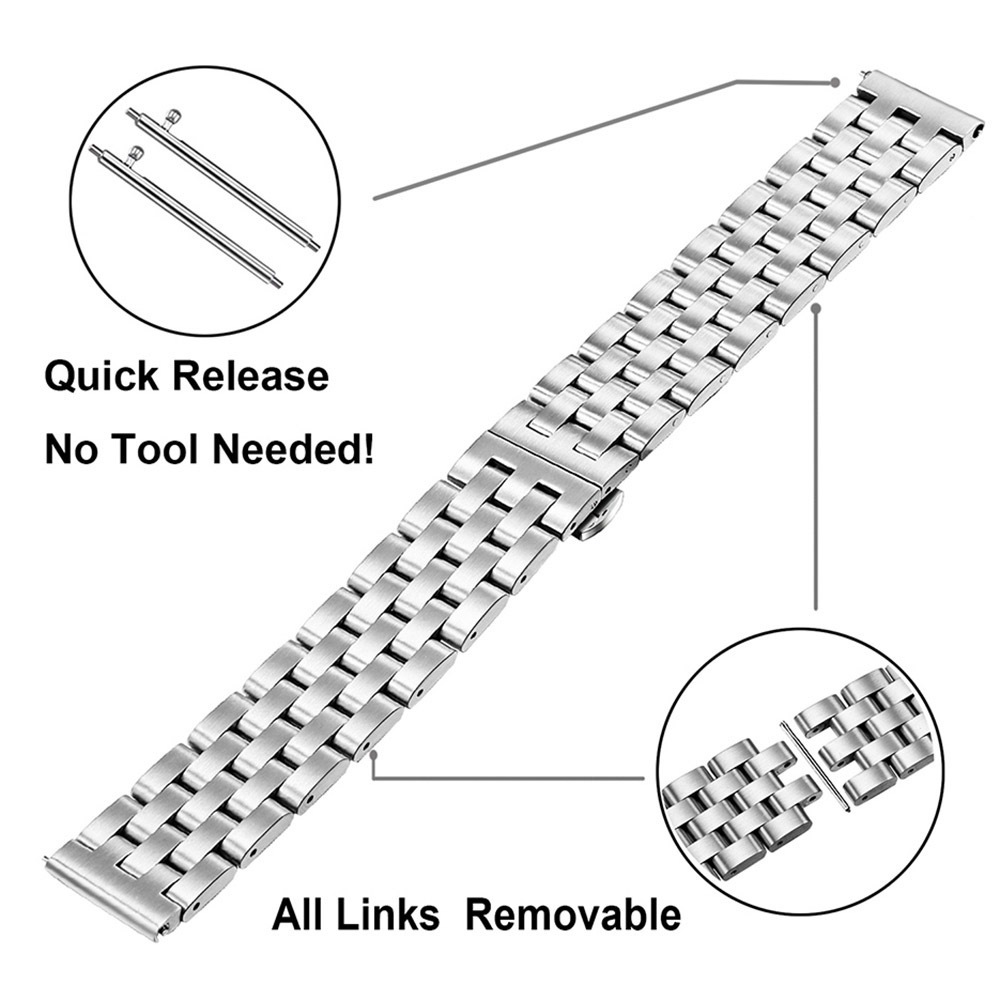 Dây Đồng Hồ Huawei Watch GT4 GT3 GT2 GT 46mm 42mm GT2Pro GT3Pro Watch 3 4 Pro Thép Không Gỉ 316L Chốt Thông Minh SWA