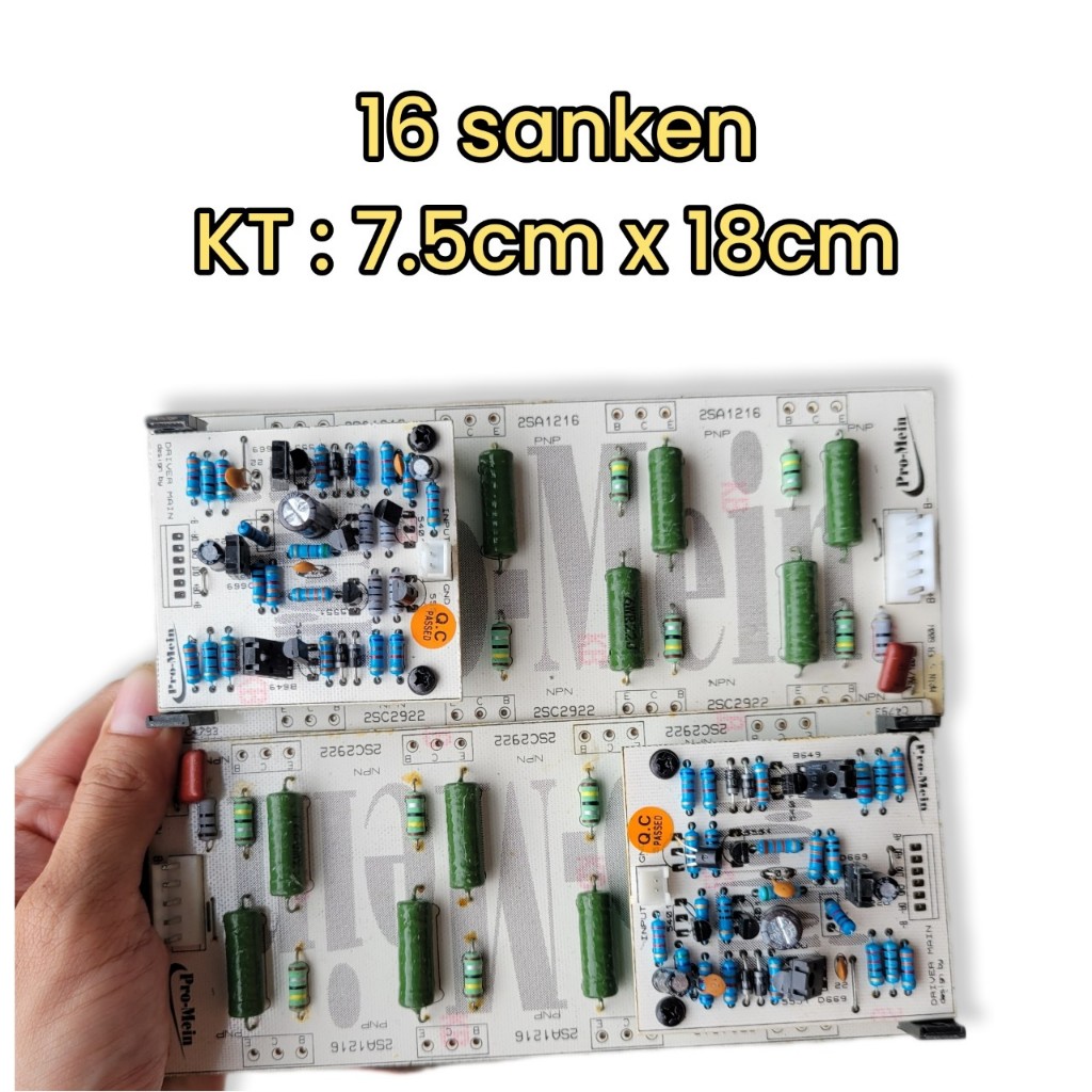 Bo mạch công suất 2U lắp 4 kênh 16 24 32 sò