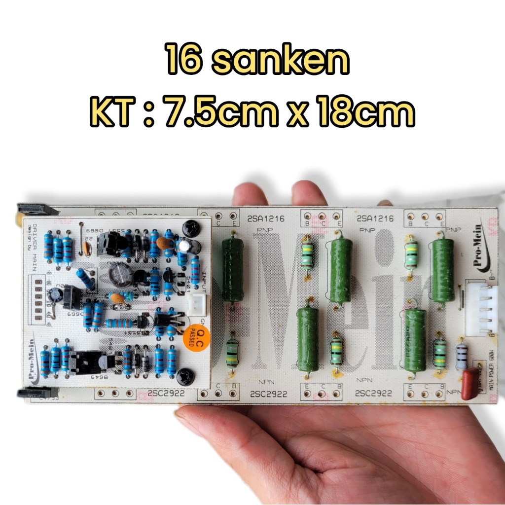 Bo mạch công suất 2U lắp 4 kênh 16 24 32 sò