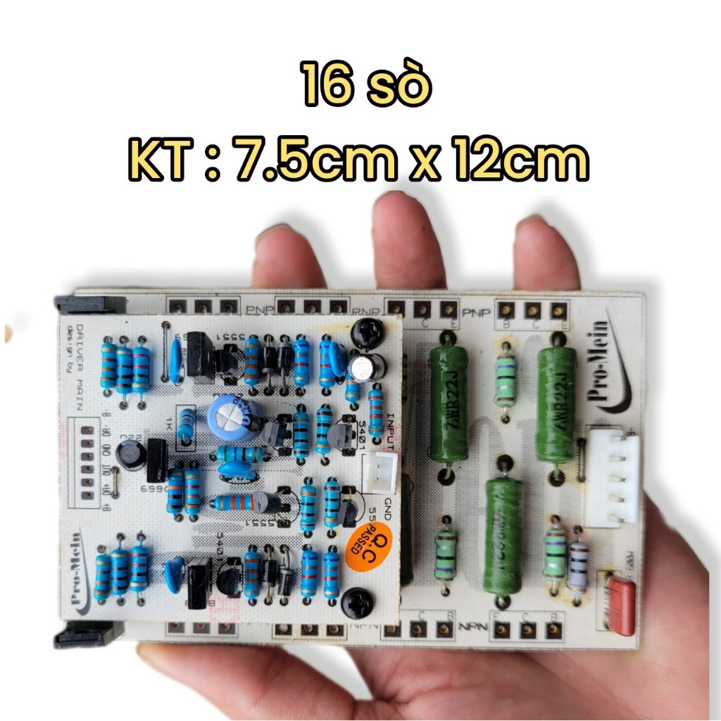 Bo mạch công suất 2U lắp 4 kênh 16 24 32 sò