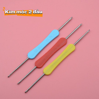 Kim móc len 2 đầu cán nhựa