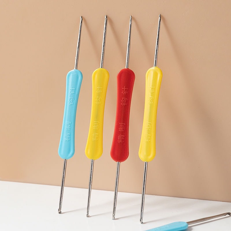 Kim móc len 2 đầu cán nhựa