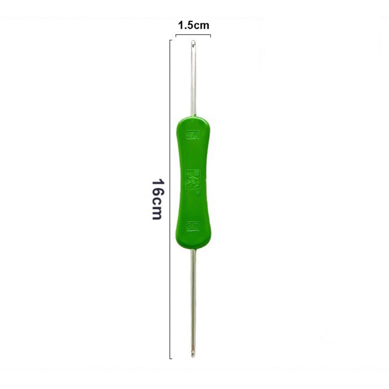 Kim móc len 2 đầu cán nhựa