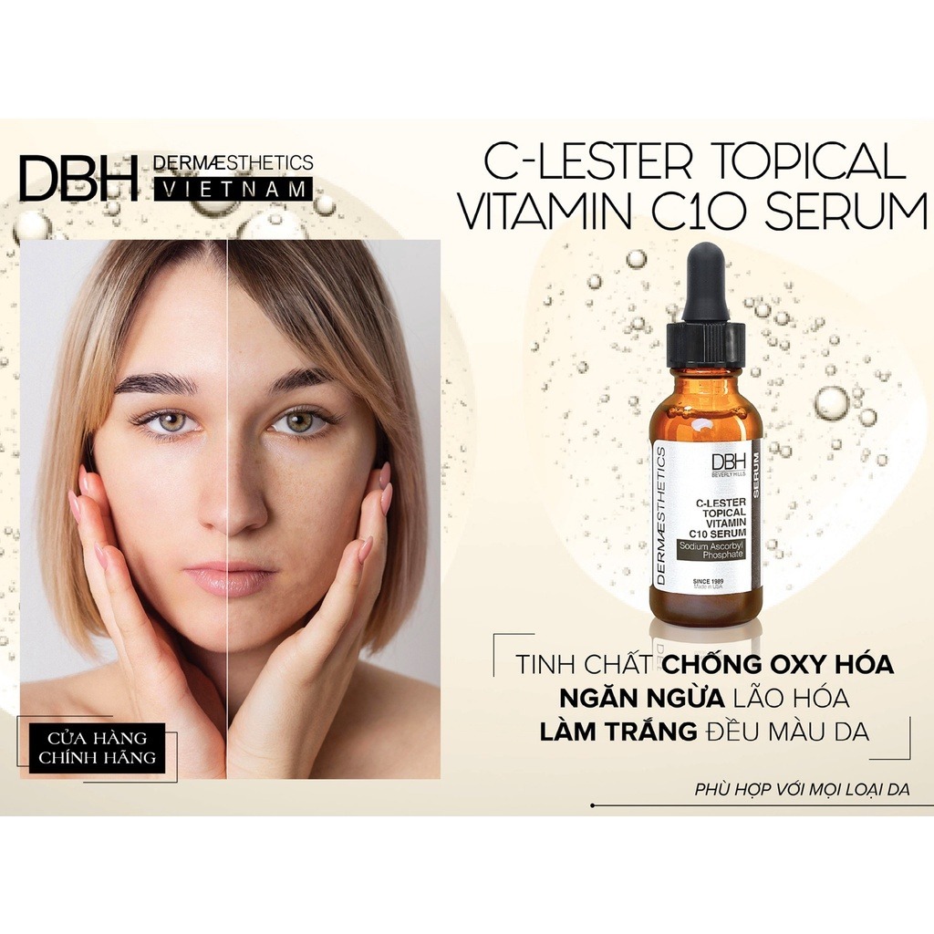 Tinh chất trắng sáng da DBH - C-LESTER TOPICAL VITAMIN C10 SERUM