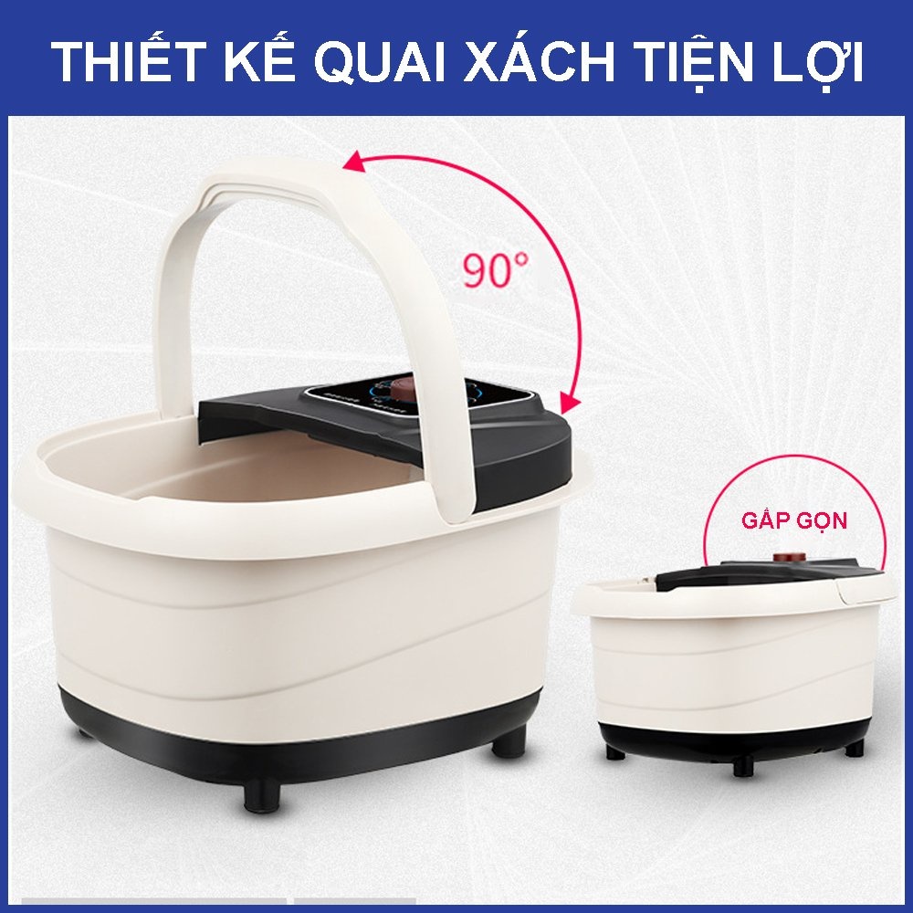 Bồn ngâm chân massage tự động làm nóng nước có chống giật , Máy ngâm chân massage có sục khí chính hãng