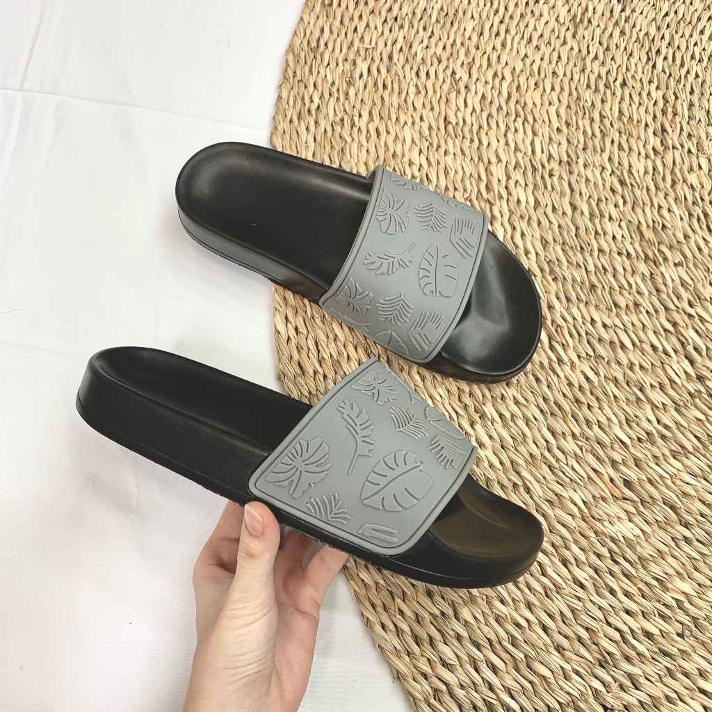 Dép quai ngang nam nữ FR quai 3D - Dép lê nữ nam êm chân chống nước