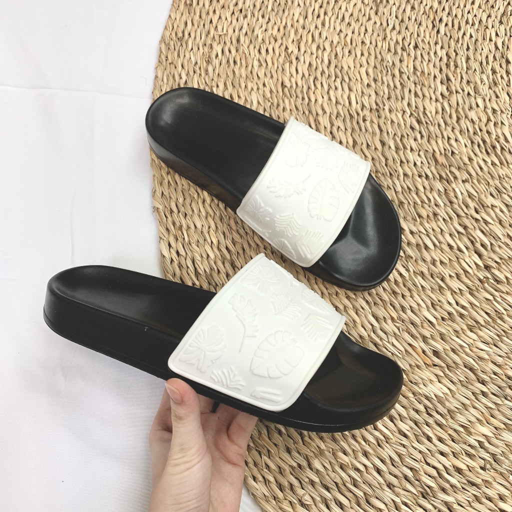 Dép quai ngang nam nữ FR quai 3D - Dép lê nữ nam êm chân chống nước