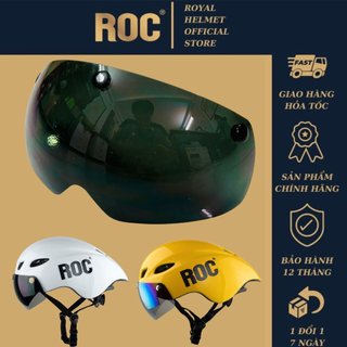 Kính mũ xe đạp Roc R16 màu đen