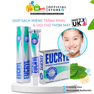 Eucryl Làm Trắng Răng - Kem Đánh Trắng Răng Eucryl Powerful Stain Removal Toothpowder 50g