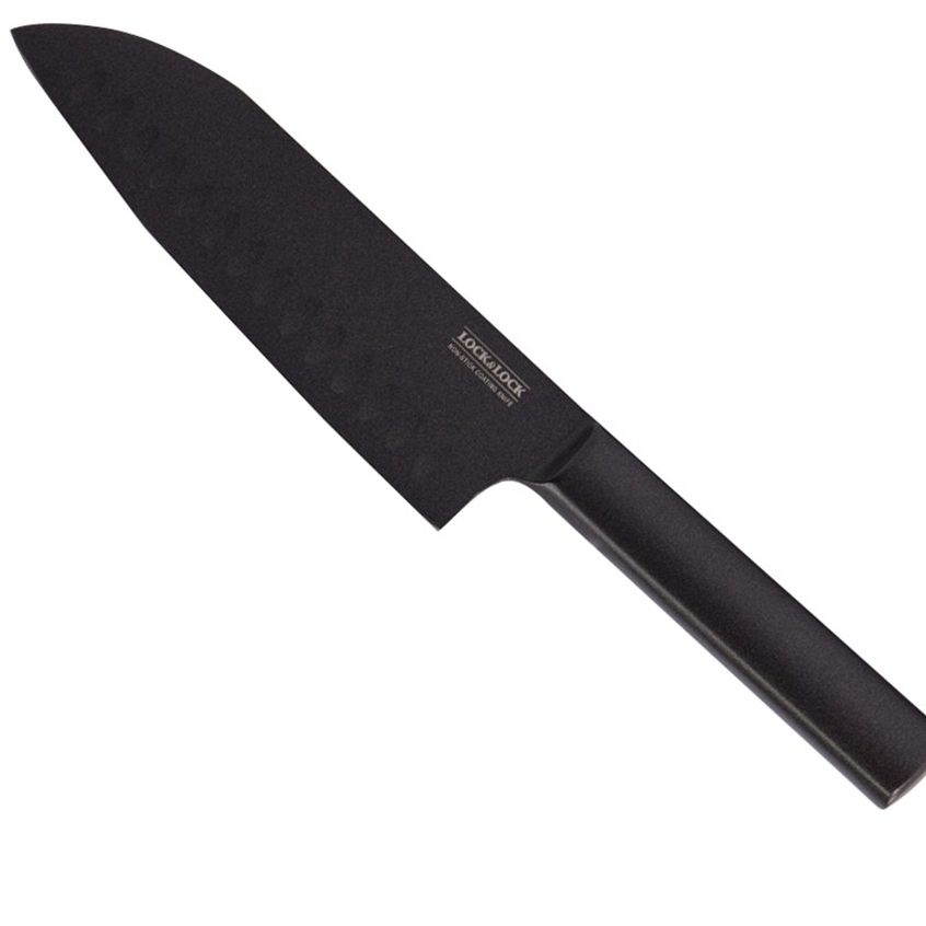 Dao nhà bếp Santoku Knife dài 300 mm, bằng thép không gỉ, hiệu Lock&Lock CKK312