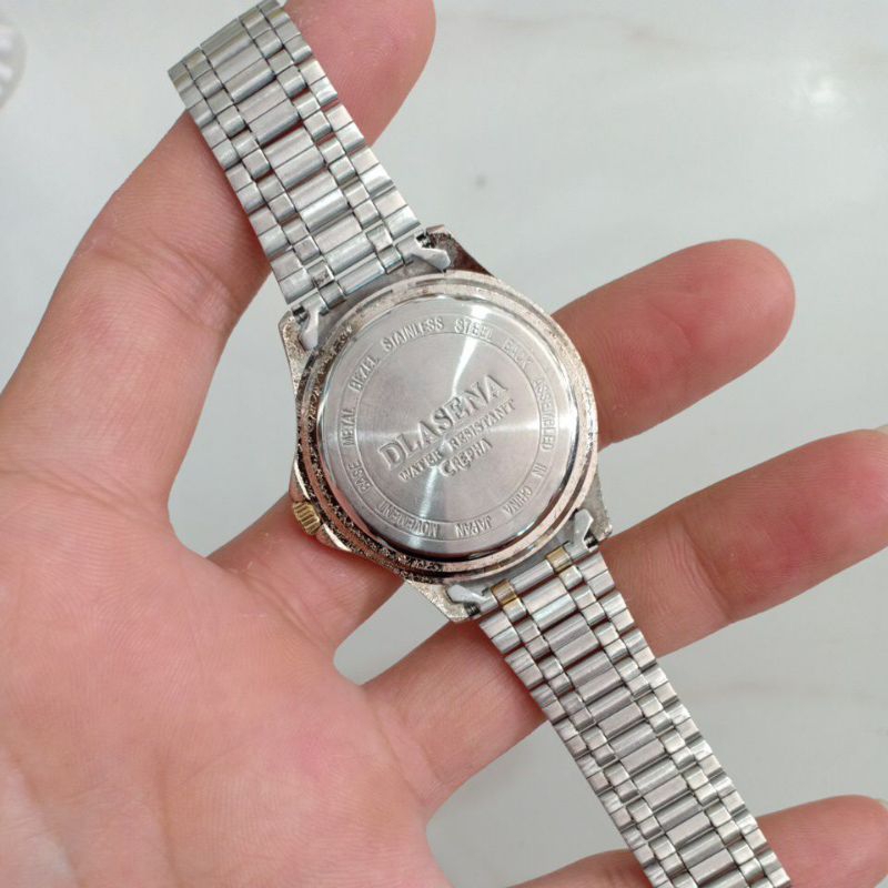 Đồng hồ si nhật nam hiệu DLASENA dây thép lụa demi