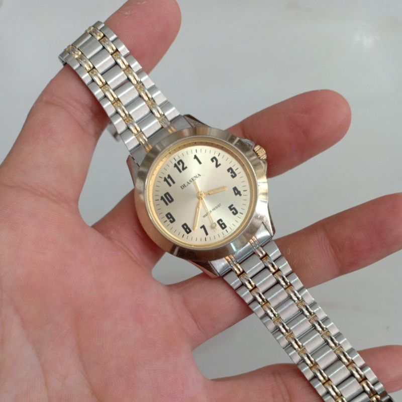 Đồng hồ si nhật nam hiệu DLASENA dây thép lụa demi