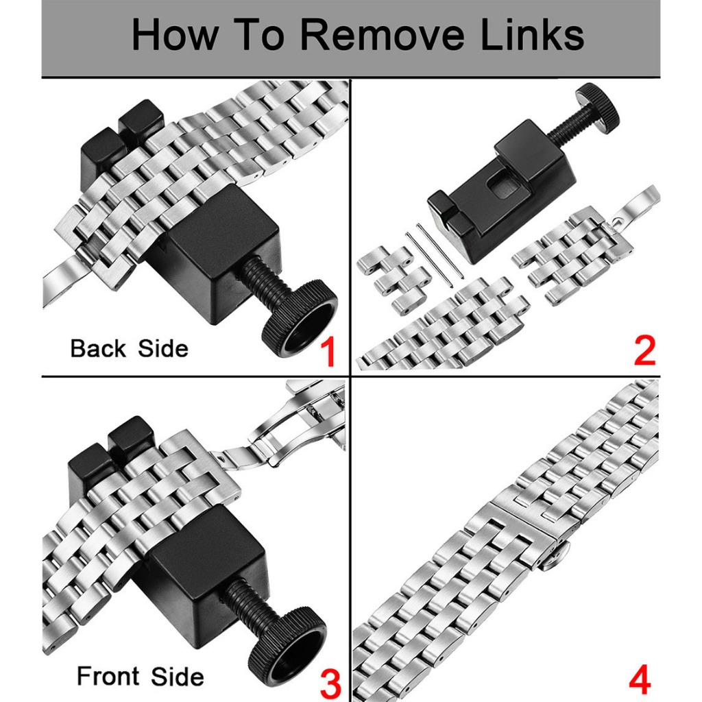 Dây Đồng Hồ Huawei Watch GT4 GT3 GT2 GT 46mm 42mm GT2Pro GT3Pro Watch 3 4 Pro Thép Không Gỉ 316L Chốt Thông Minh SWA