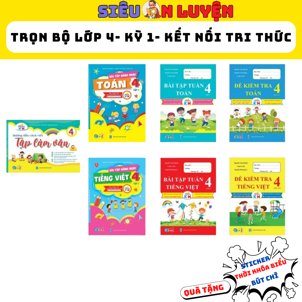 Combo Bộ Sách Lớp 4 (7 Cuốn Kì 1)- Chương Trình Kết Nối Tri Thức Mới Nhất Theo Chuẩn Bộ Giáo Dục
