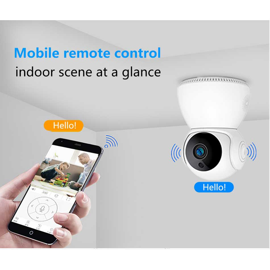 Camera WiFi XiaoMi Tapo V380 CCTV Xoay 360, Quản Lí App Đàm Thoại 2 Chiều - Chính Hãng 1 SD Port