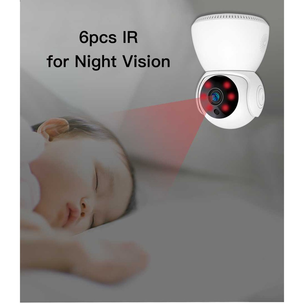 Camera WiFi XiaoMi Tapo V380 CCTV Xoay 360, Quản Lí App Đàm Thoại 2 Chiều - Chính Hãng 1 SD Port