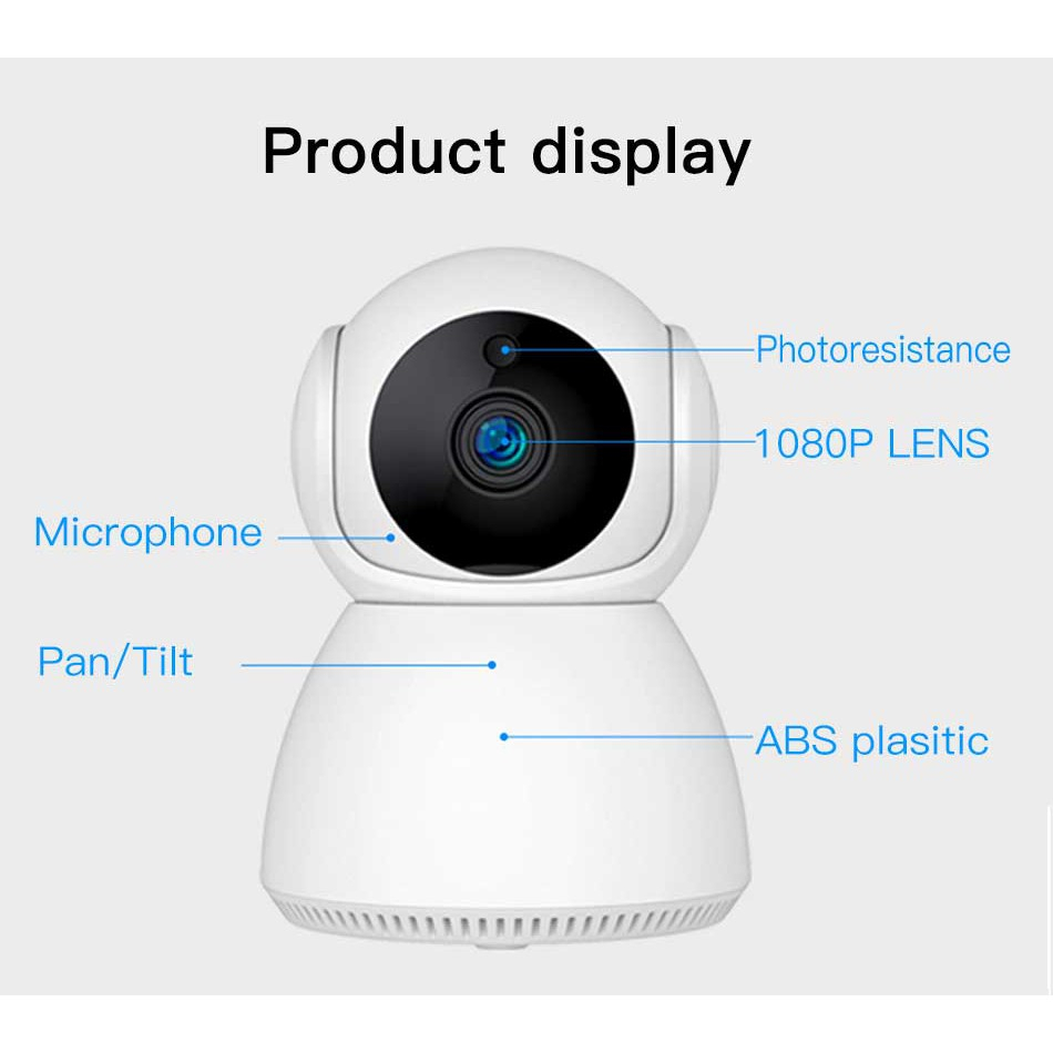 Camera WiFi XiaoMi Tapo V380 CCTV Xoay 360, Quản Lí App Đàm Thoại 2 Chiều - Chính Hãng 1 SD Port