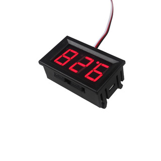 Vôn kế kỹ thuật số led 0,56 inch bảo vệ kết nối ngược dc 30v 3 dây, vôn kế dc 3 dây màu đỏ