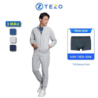  Bộ nỉ nam Tezo áo nỉ nam khoá kéo quần nỉ nam 22ANKT009