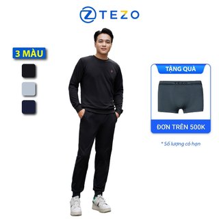  Bộ nỉ umi nam tezo áo nỉ quần nỉ thiết kế cố tròn thêu logo tezo 22ANOT003
