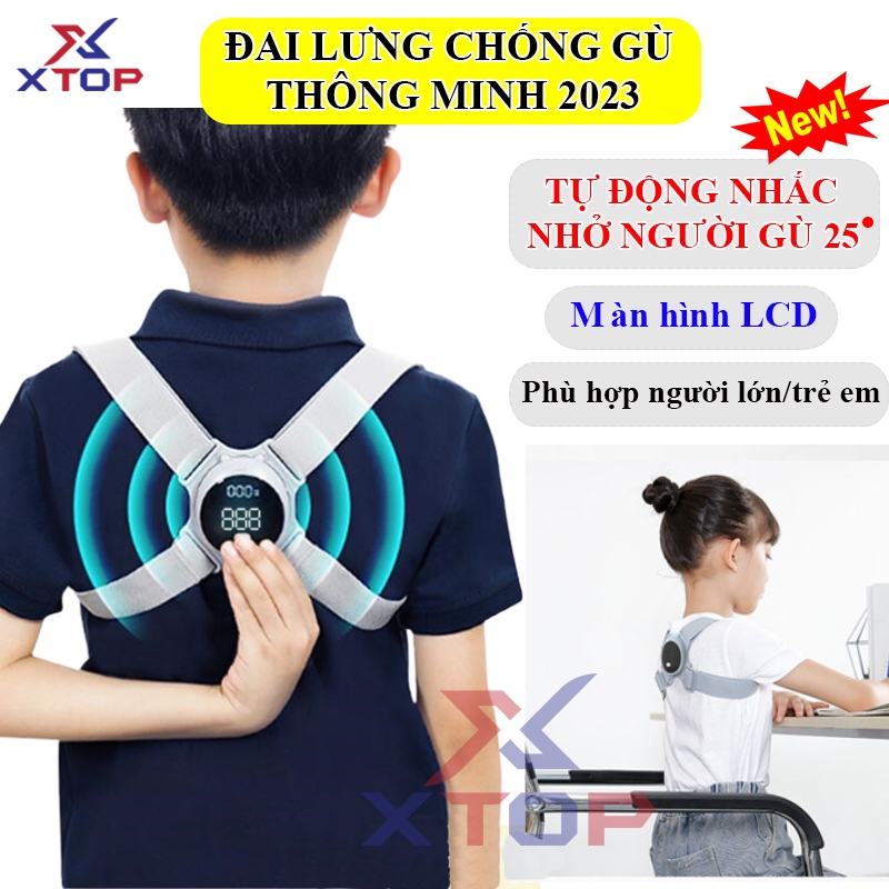 Đai Lưng Chống Gù Rung Cảm Biến Điện Tử Thông Minh Cao Cấp XTOP V008