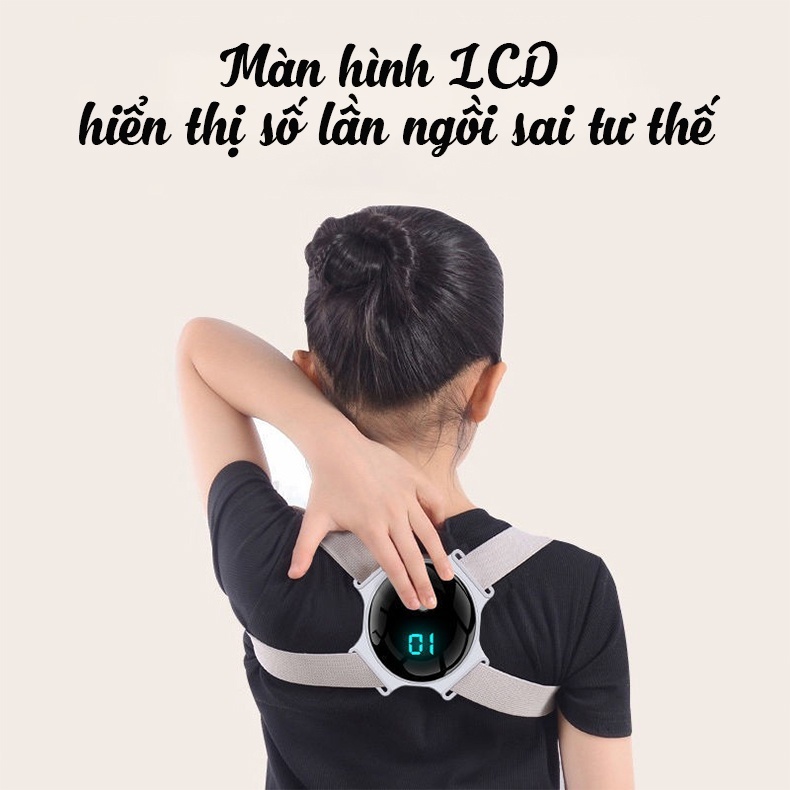 Đai Lưng Chống Gù Rung Cảm Biến Điện Tử Thông Minh Cao Cấp XTOP V008