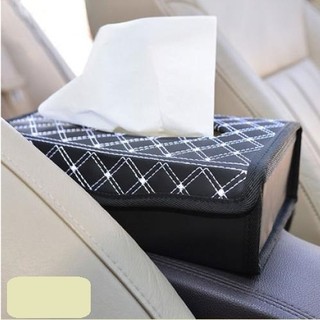 Hộp khăn giấy bền đẹp có thể gấp gọn tiện dụng - hộp khăn giấy trang trí ô tô