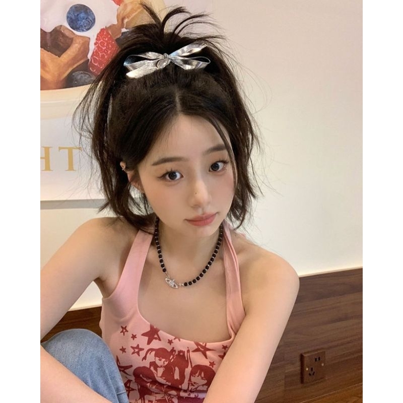 Kẹp Xước Tóc Nơ Bạc Trái Tim - KEP1623 - BCorner